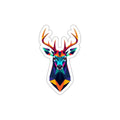 Die-Cut Stickers - Pride Deer - EqualiTees.Me