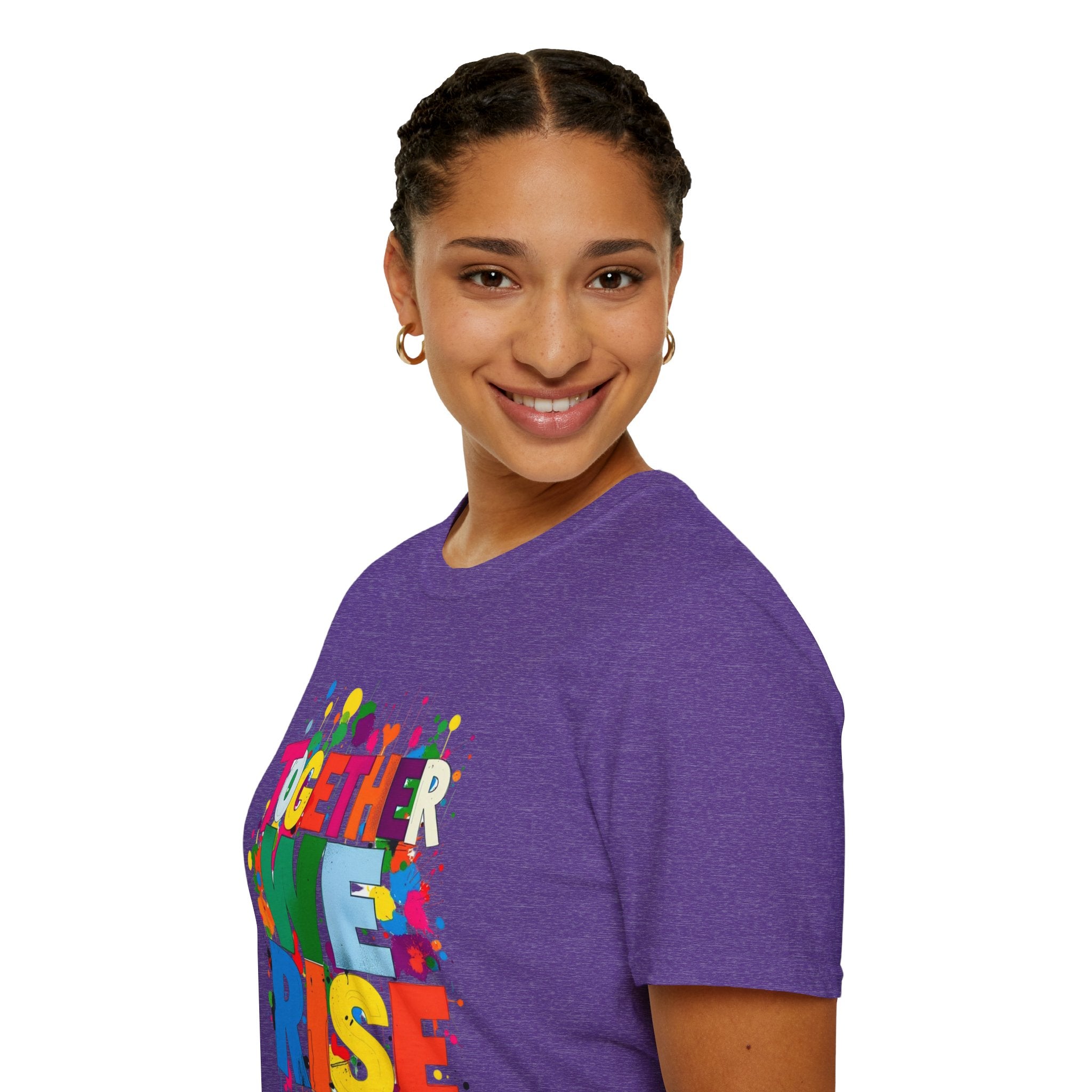 Juntos nos levantamos Camiseta unisex de estilo suave