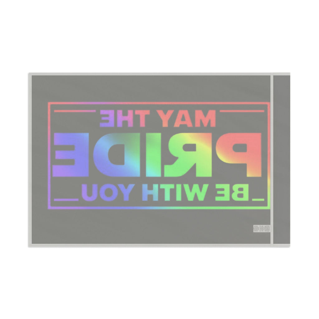 May the Pride Be With You Flag - Aesthetic LGBTQ+ Banner for Celebration & Home Decor - EqualiTees.Me