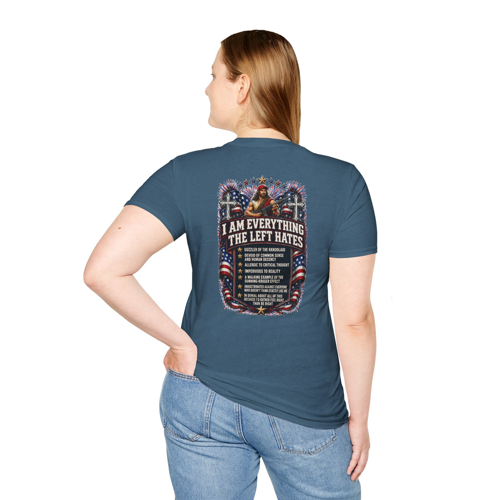 Star Spangled Awesome Graphic Tee ("Proud to Be Delusional Bootlicking Nazi Trash")