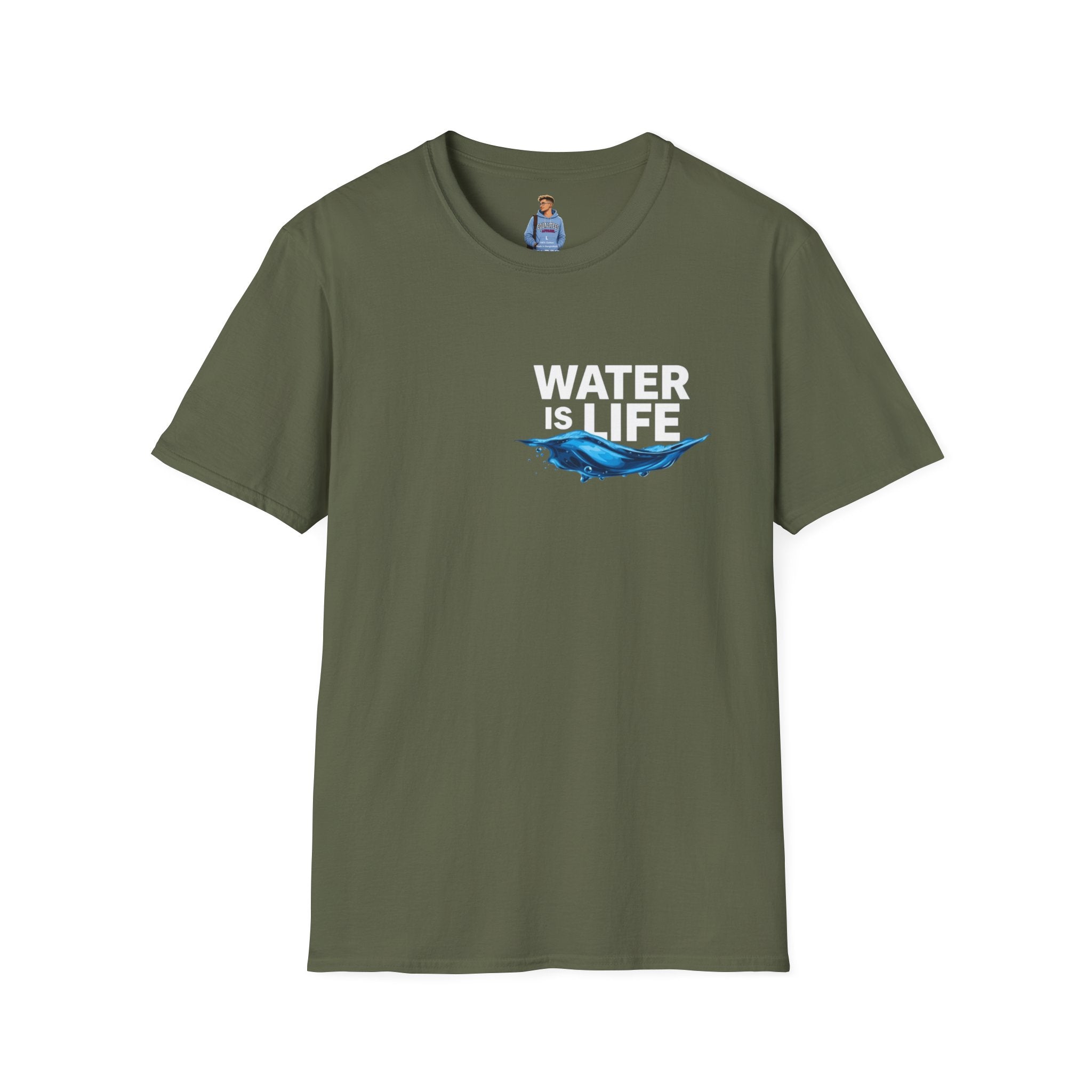 Water is Life Unisex T-Shirt | Eco-Friendly Tee for Environmentalists, Beach Lovers, Awareness Campaigns, Gifting