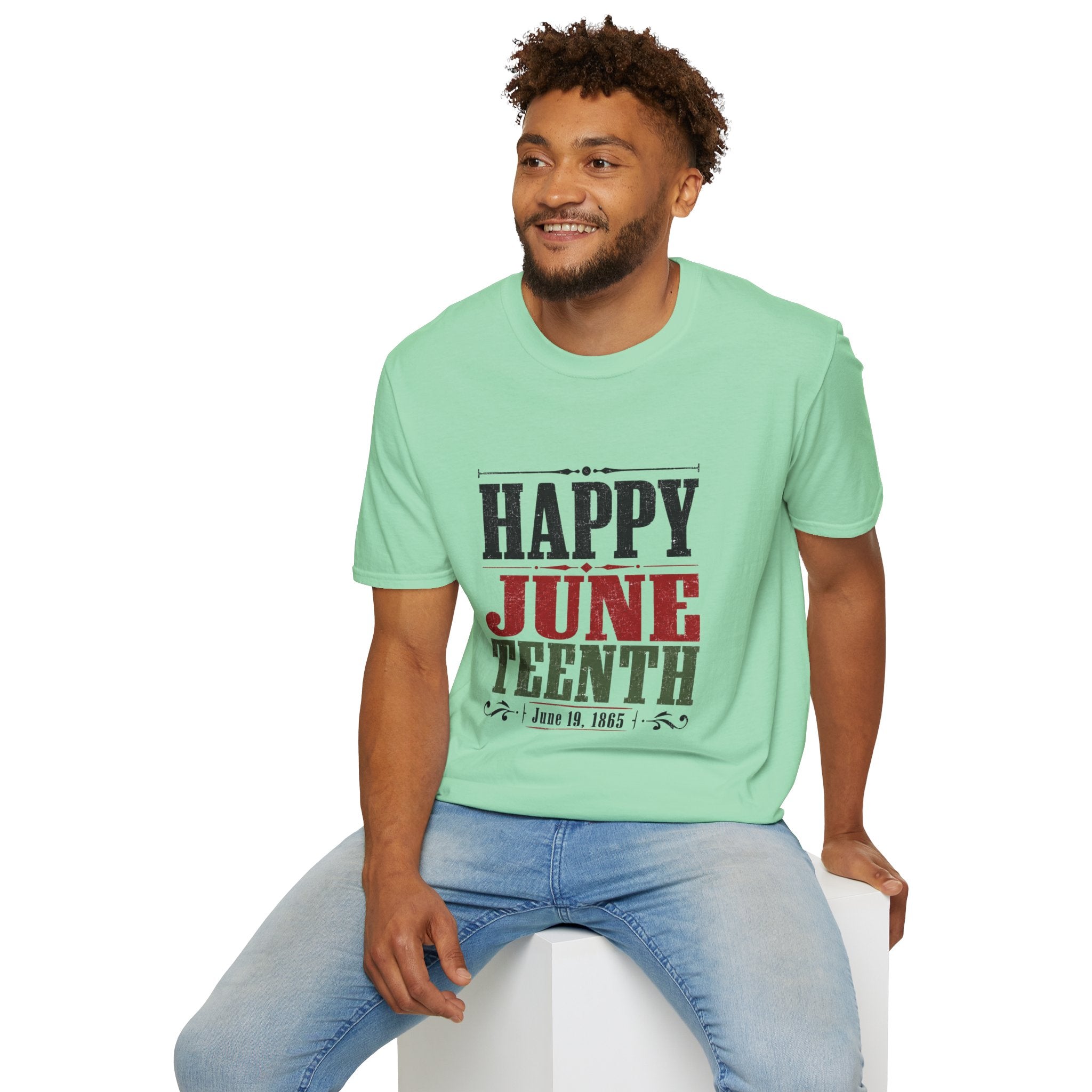 Juneteenth T-Shirt — "Happy Juneteenth" Celebration Tee