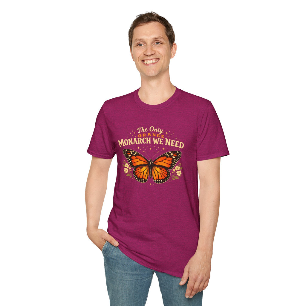 Monarch Butterfly T-Shirt — "The Only Orange Monarch We Need" No Kings Tee