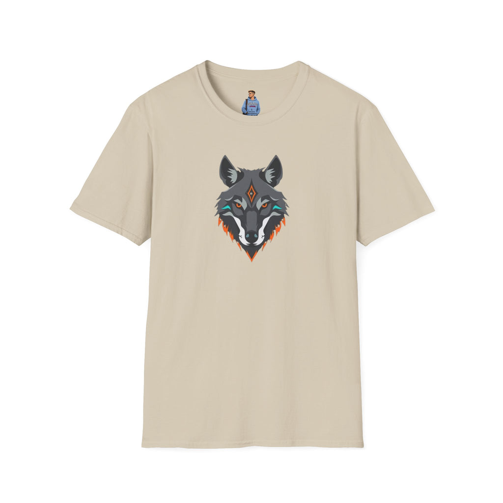 Mystical Wolf Design Unisex Softstyle T-shirt