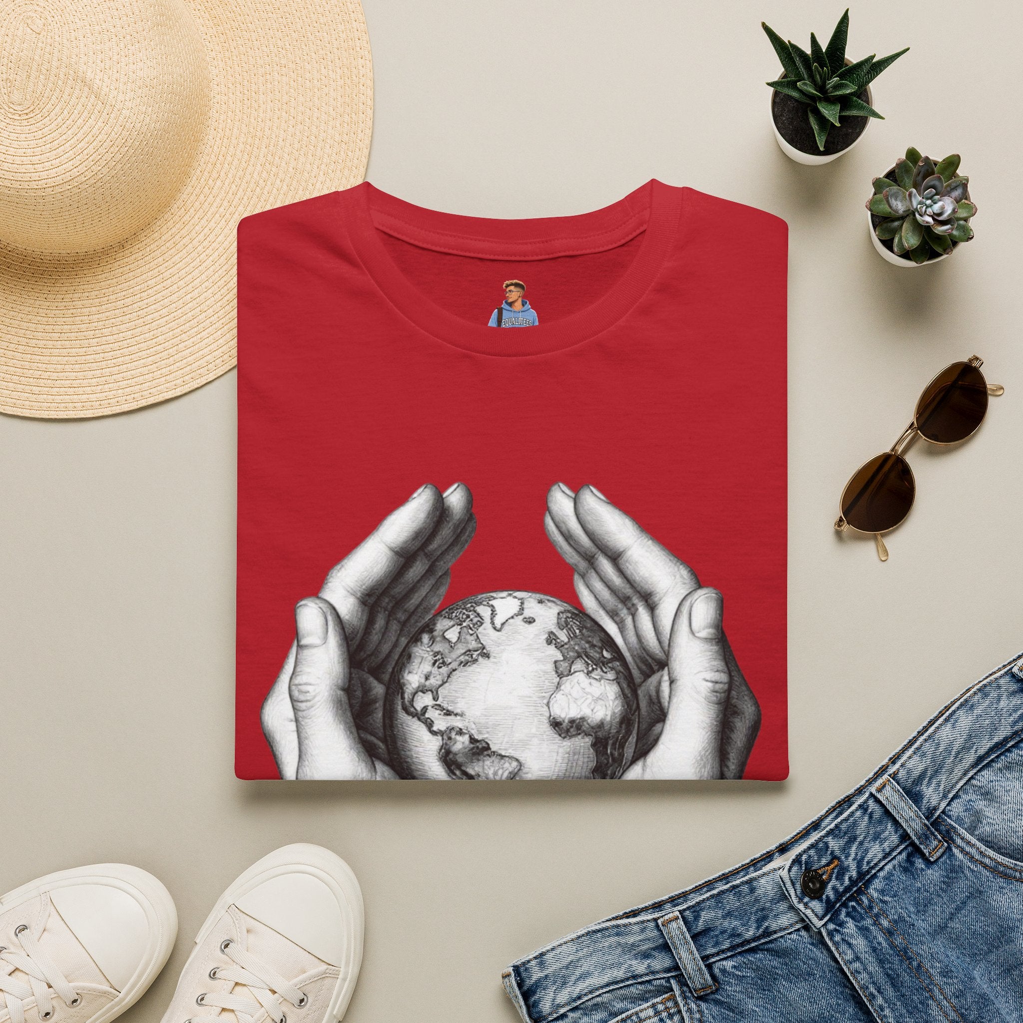 Earth in Your Hands T-Shirt — Protect the Planet Graphic Tee