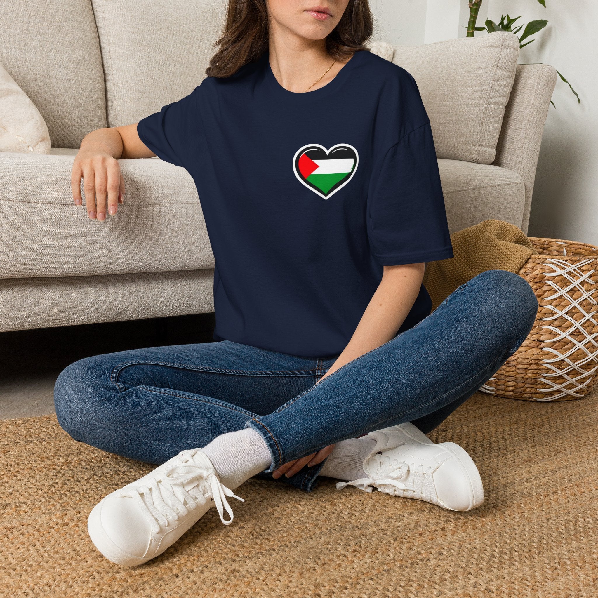 Camiseta unisex de estilo suave: "Apoya a Gaza y todos somos Palestina".