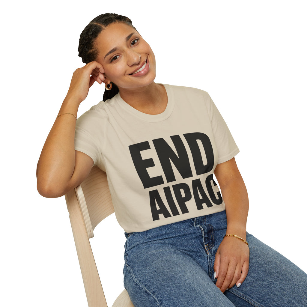 END AIPAC Bold Protest T-Shirt