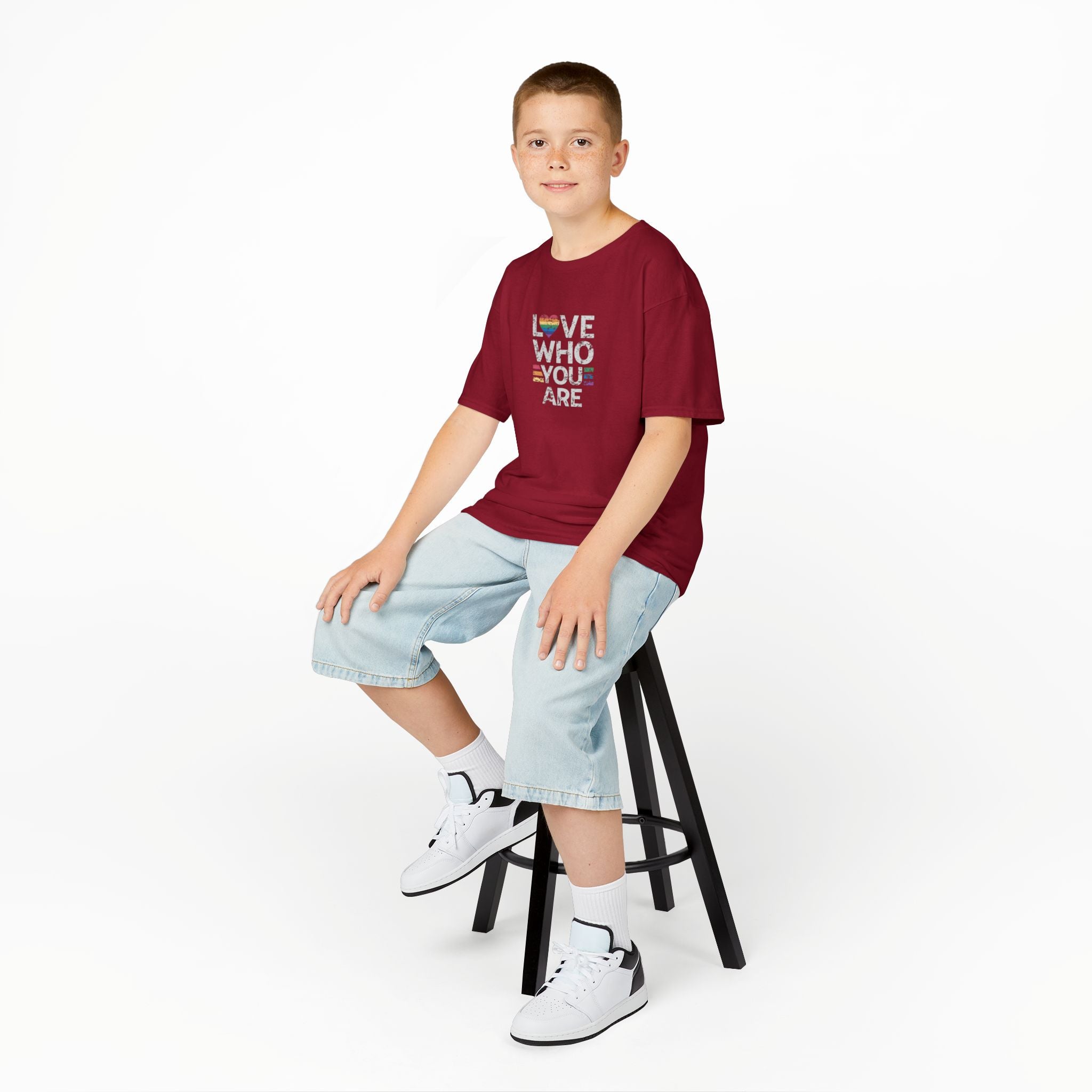 Love Who You Are Kids Heavy Cotton™ Tee - Pride Shirt for Children