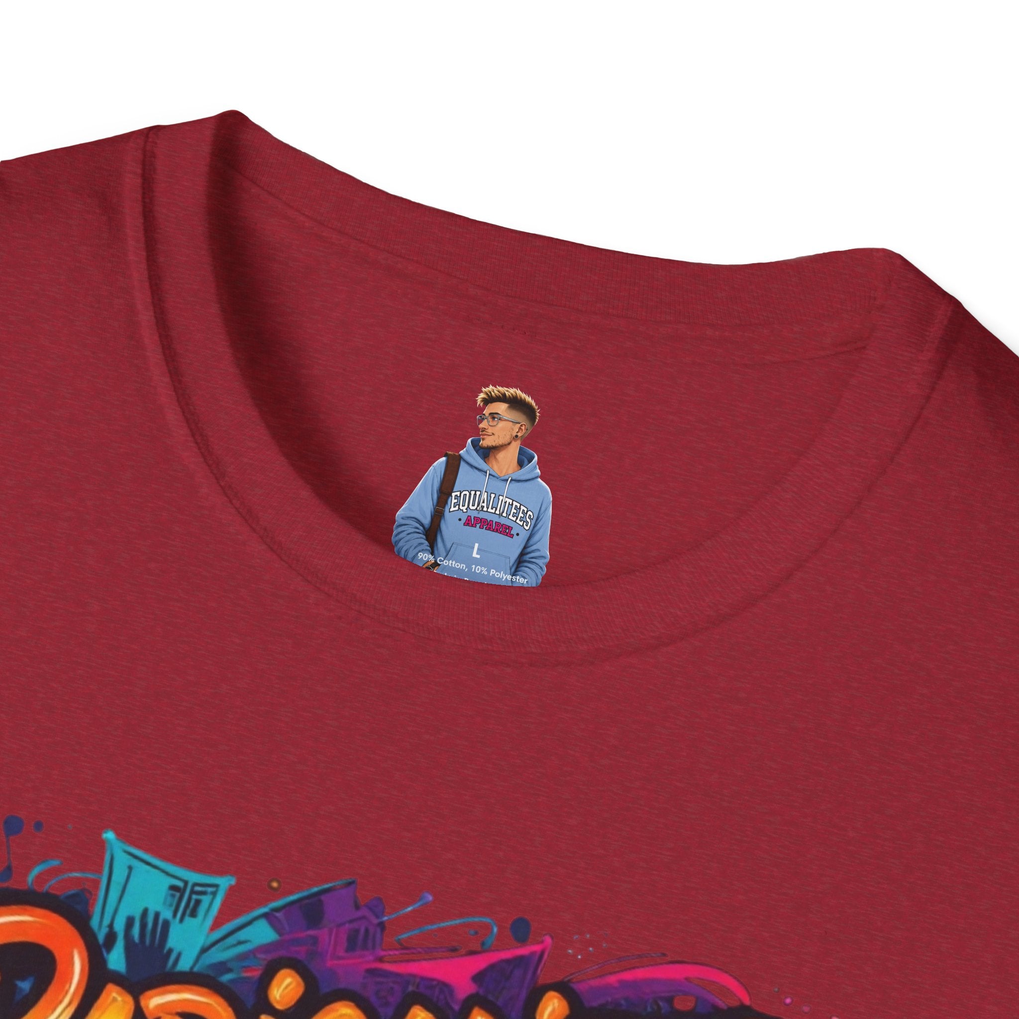 Radicalized by Basic Decency T-Shirt Colorful Graffiti Typography