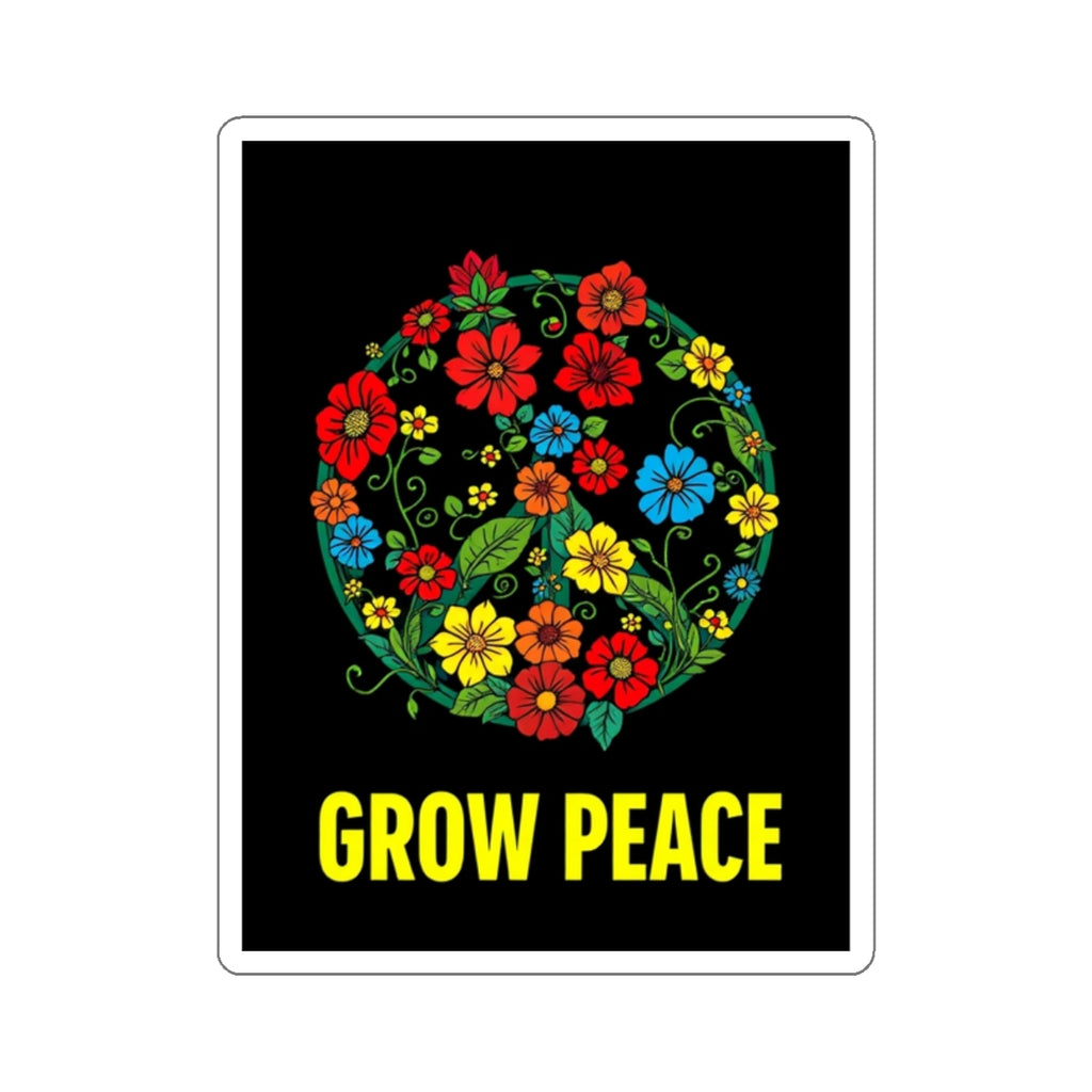 Grow Peace Die-Cut Sticker - EqualiTees.Me