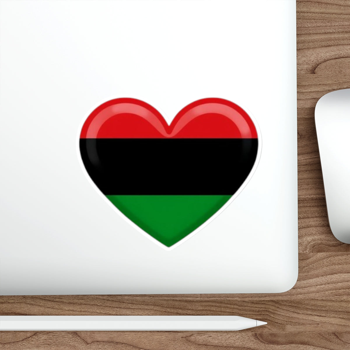Pan African Heart Die-Cut Sticker - EqualiTees.Me