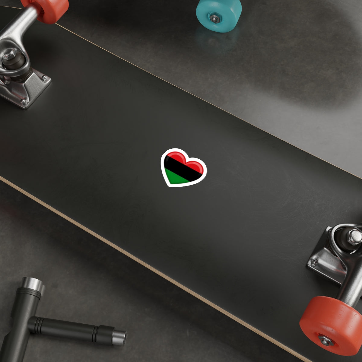 Pan African Heart Die-Cut Sticker - EqualiTees.Me