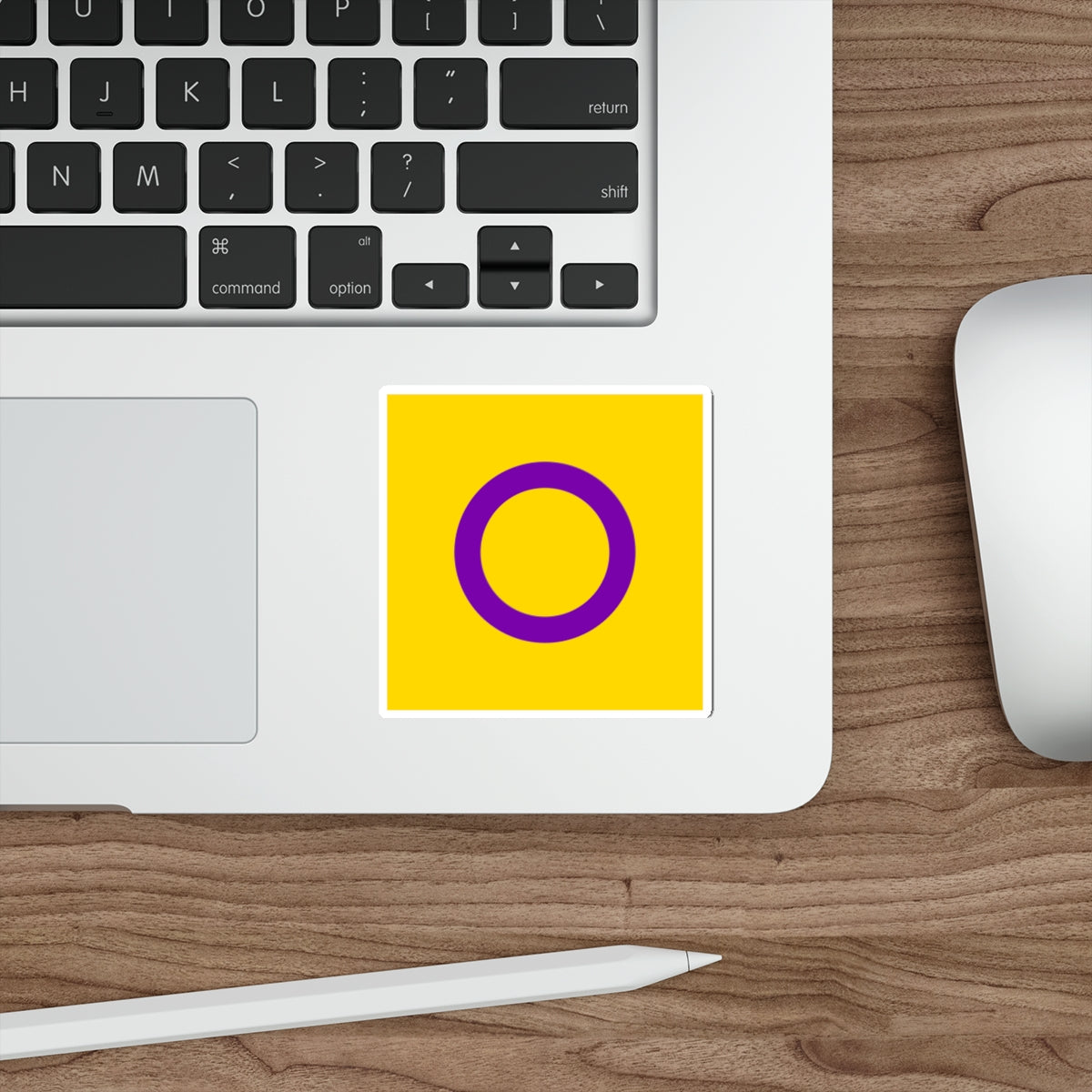 Intersex Pride Flag Die-Cut Sticker - EqualiTees.Me