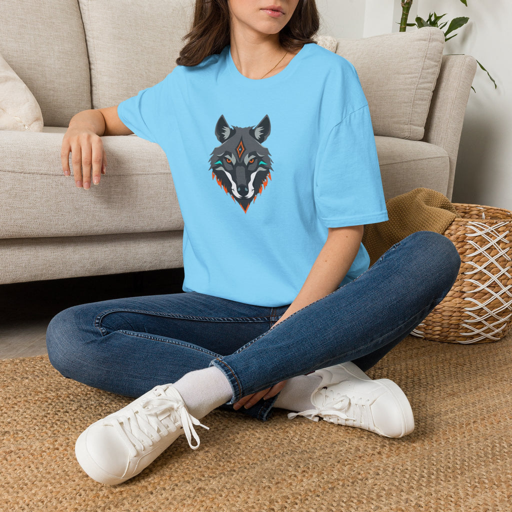 Mystical Wolf Design Unisex Softstyle T-shirt