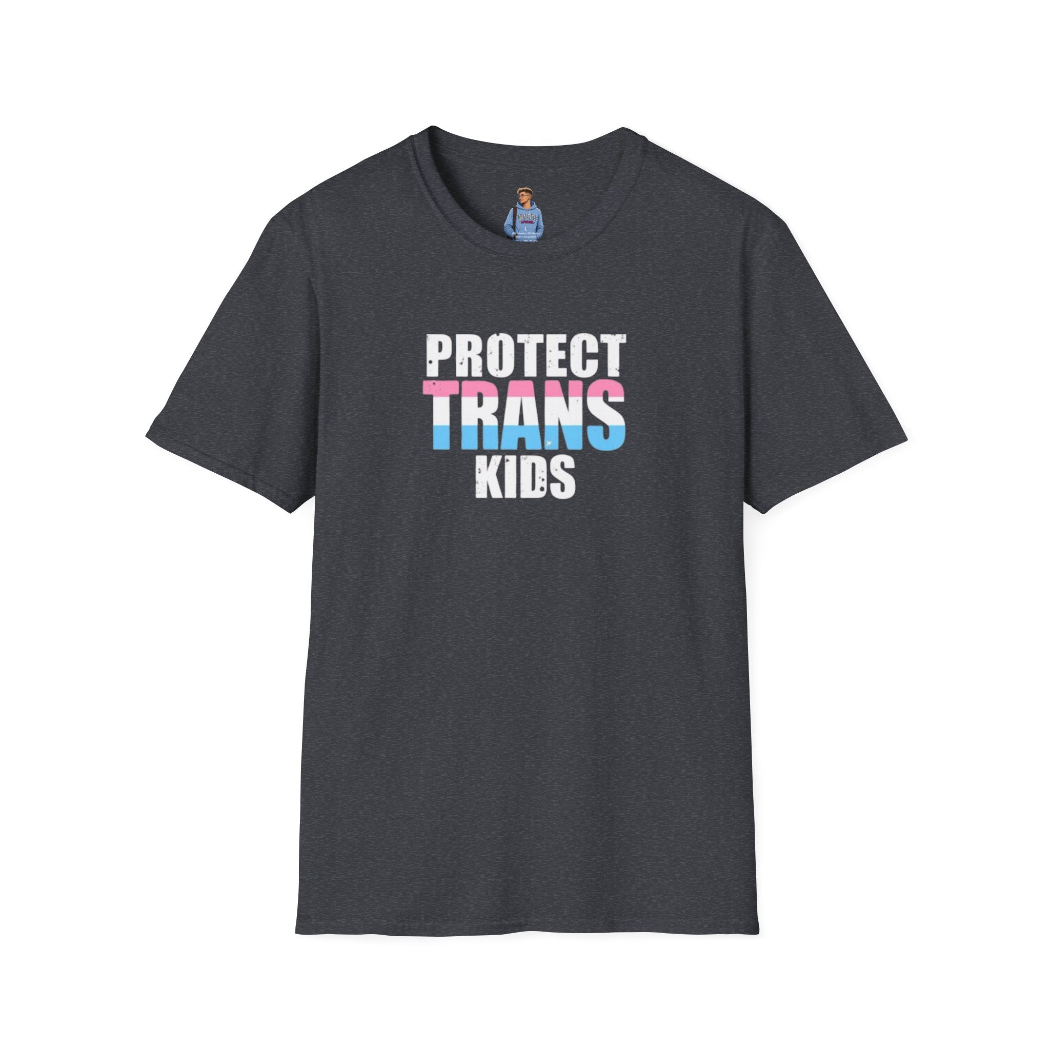 Camiseta unisex Softstyle - PROTEGE A LOS NIÑOS TRANS