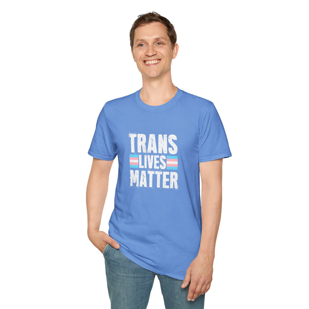 Trans Lives Matter Unisex Softstyle T-Shirt - Support LGBTQ+ Rights