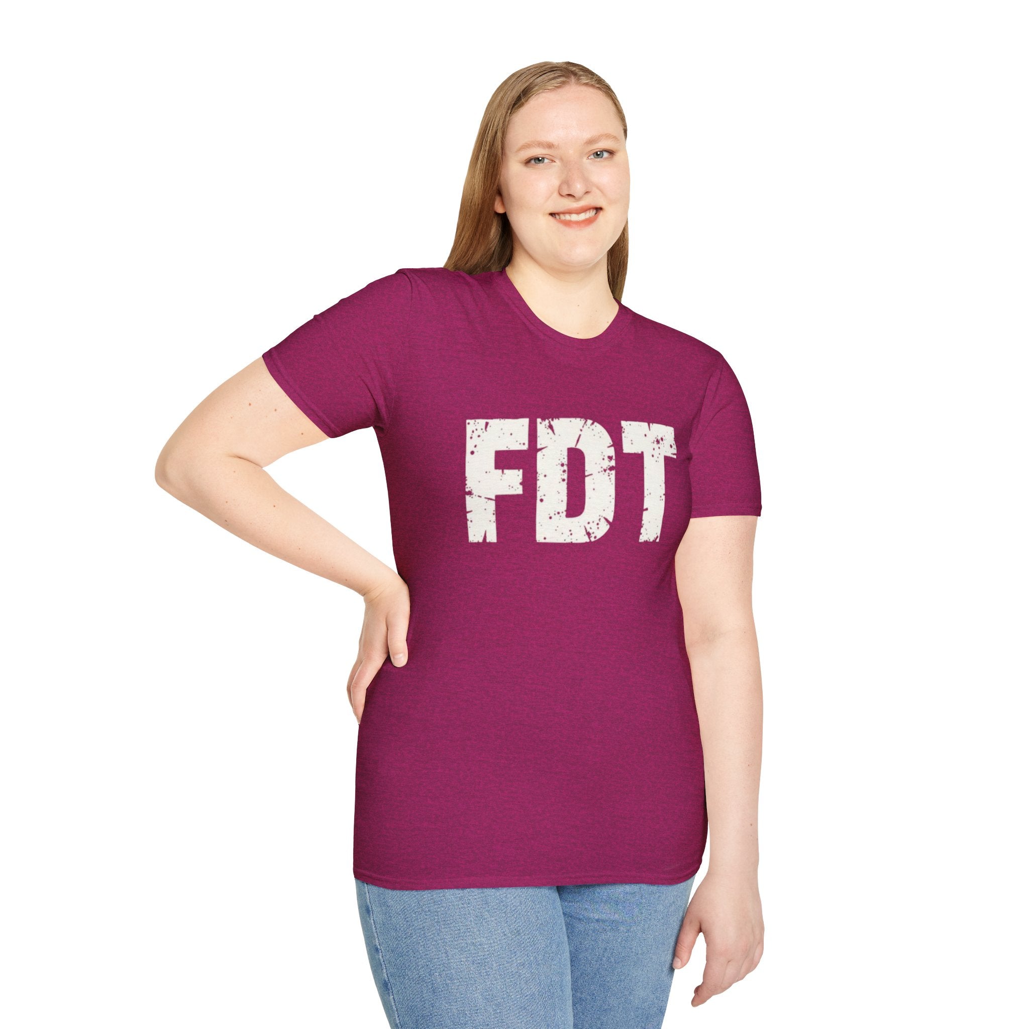 FDT Political Protest Distressed Graphic T-Shirt