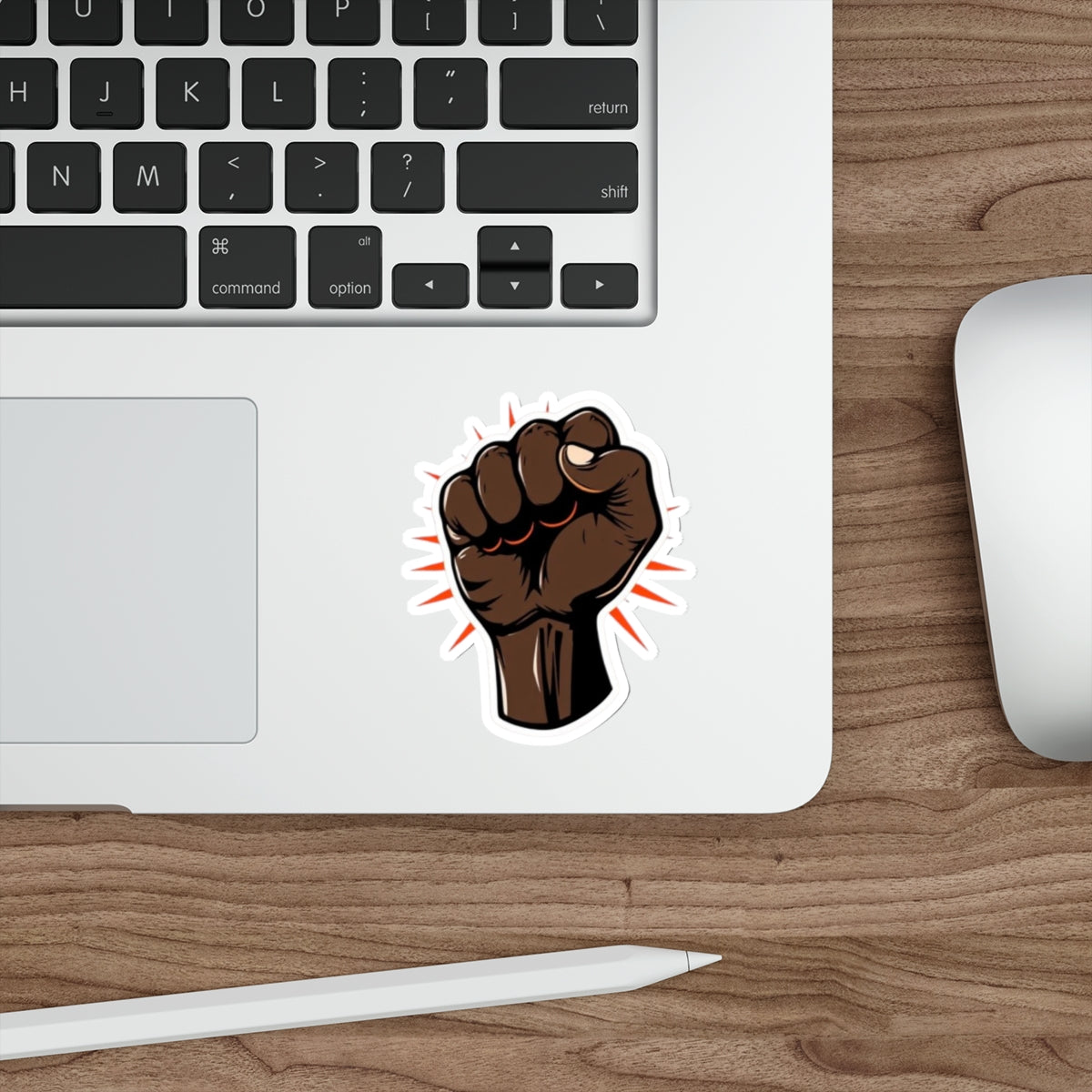 Die-Cut Stickers - Proud Black Solidarity Fist - EqualiTees.Me