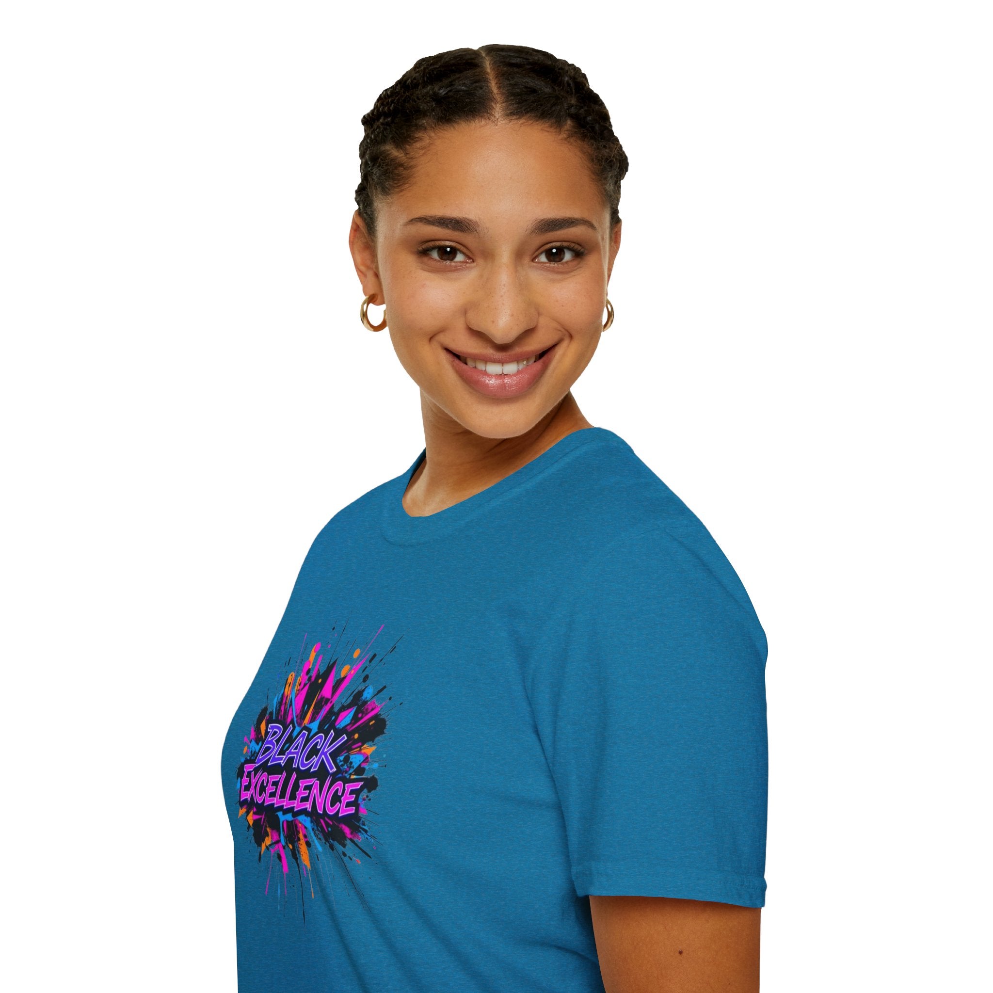 Unisex Softstyle T-Shirt - Black Excellence Graphic Tee