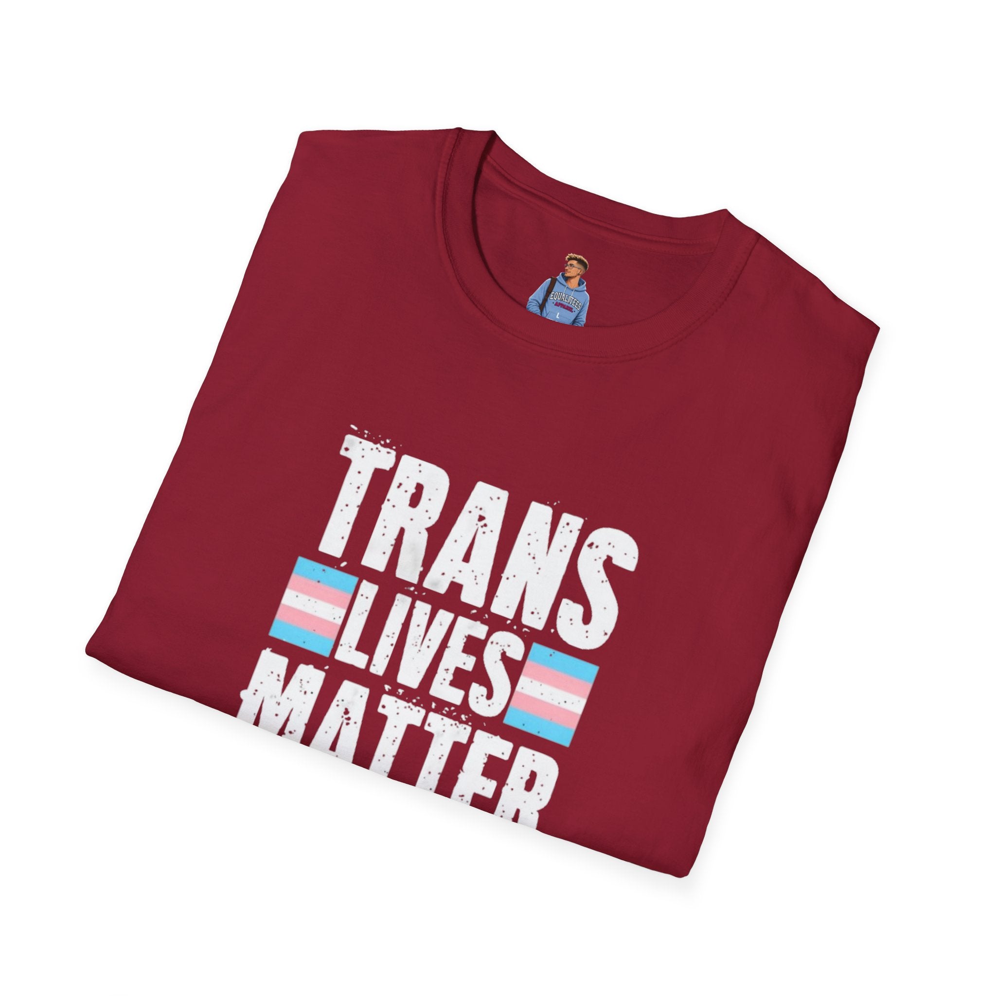 Trans Lives Matter Unisex Softstyle T-Shirt - Support LGBTQ+ Rights