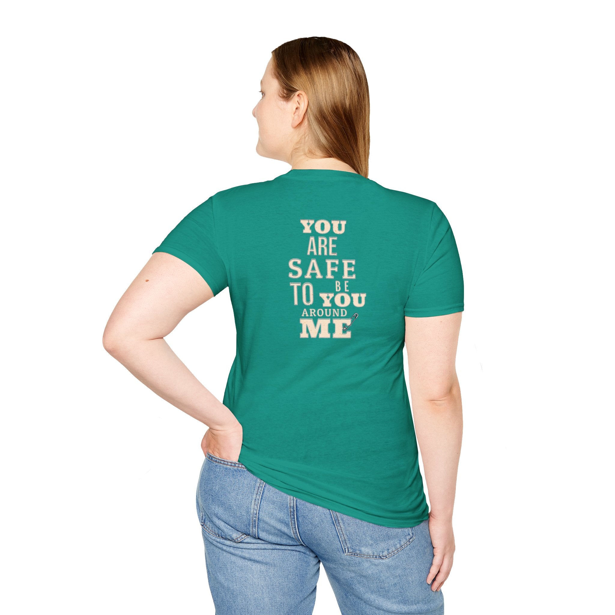 Safety Pin Know That You Are Loved Inspirational Tee Unisex Softstyle T-Shirt