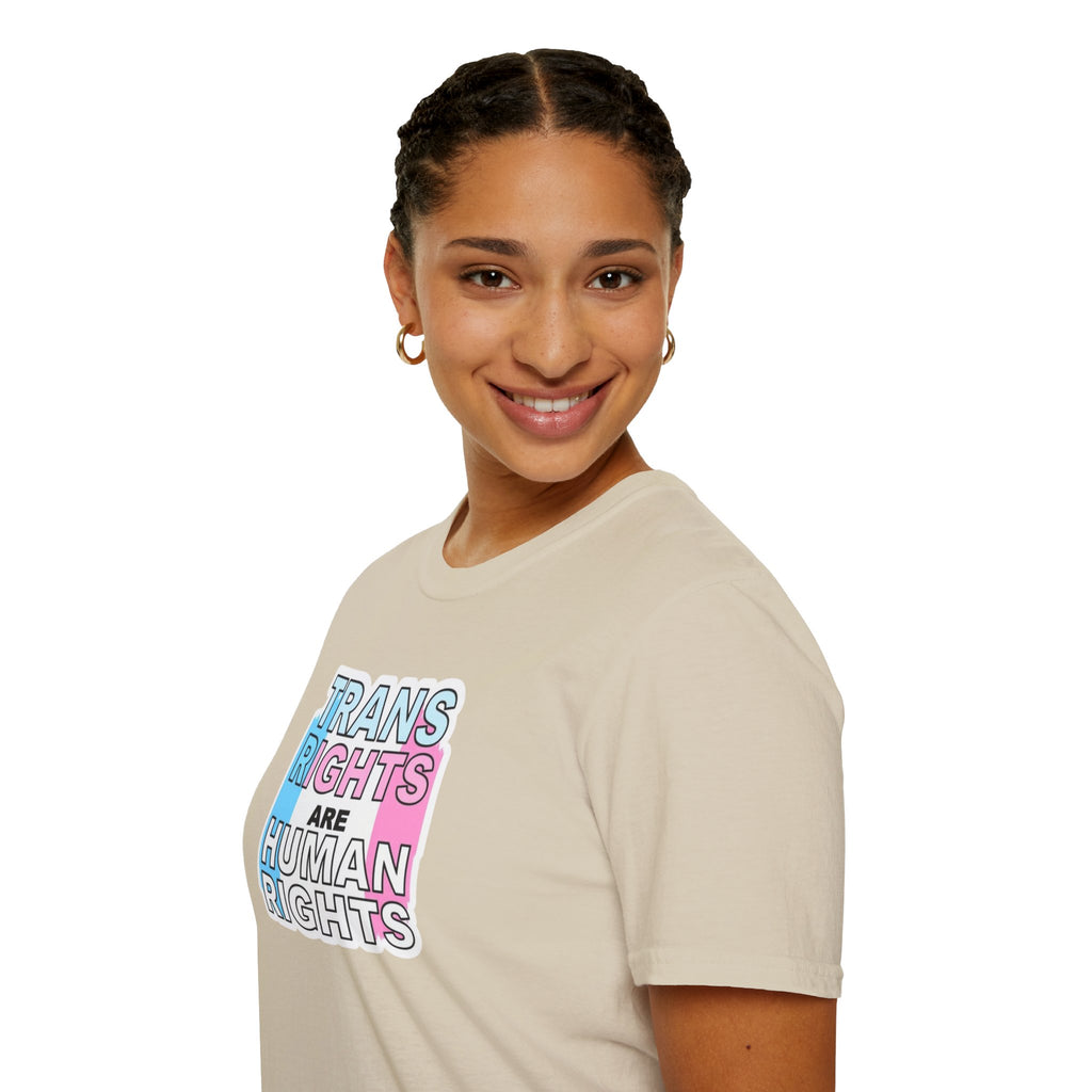 Trans Rights Unisex Softstyle T-Shirt - Support Equality & Trans Rights