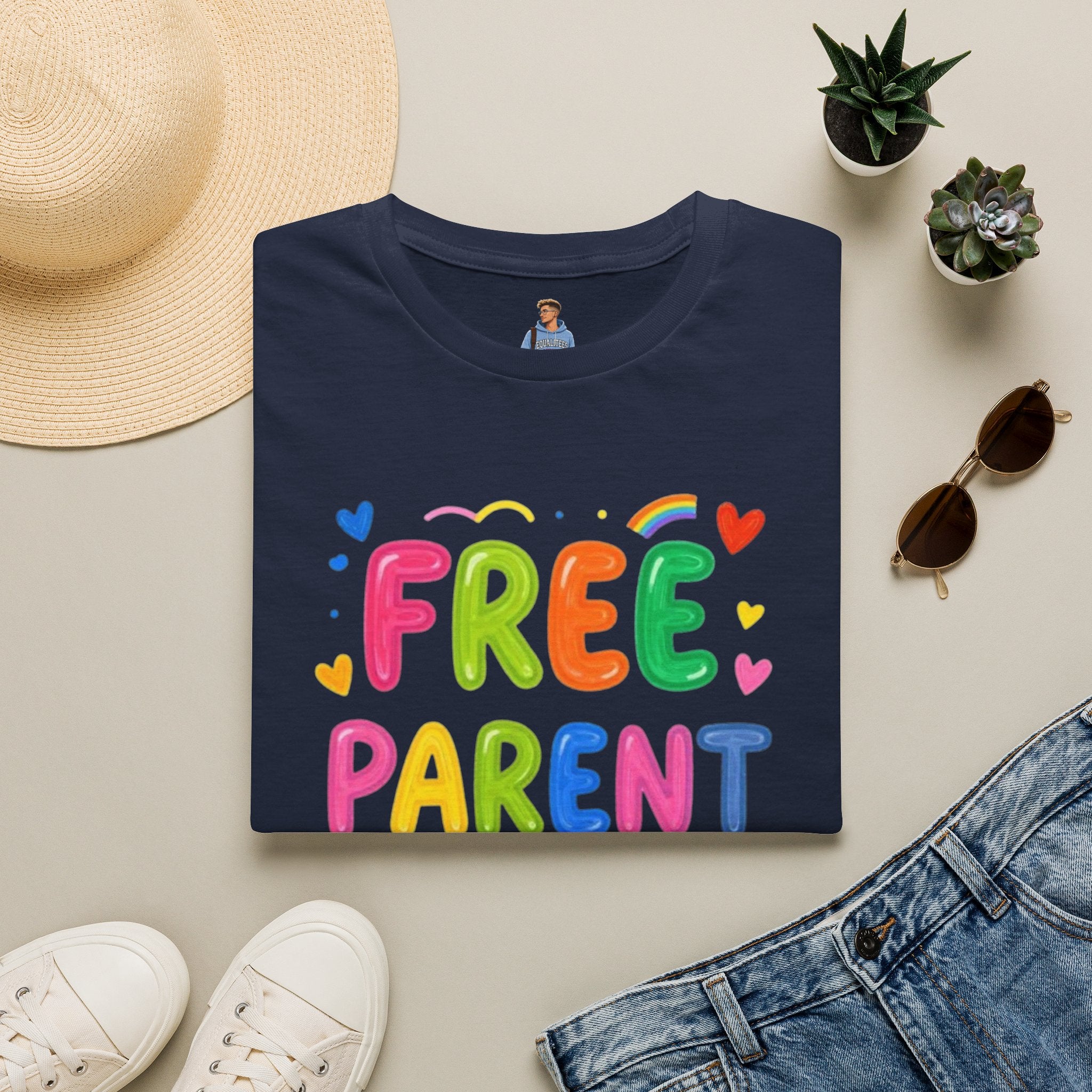 Free Parent Hugs Affirming T-Shirt