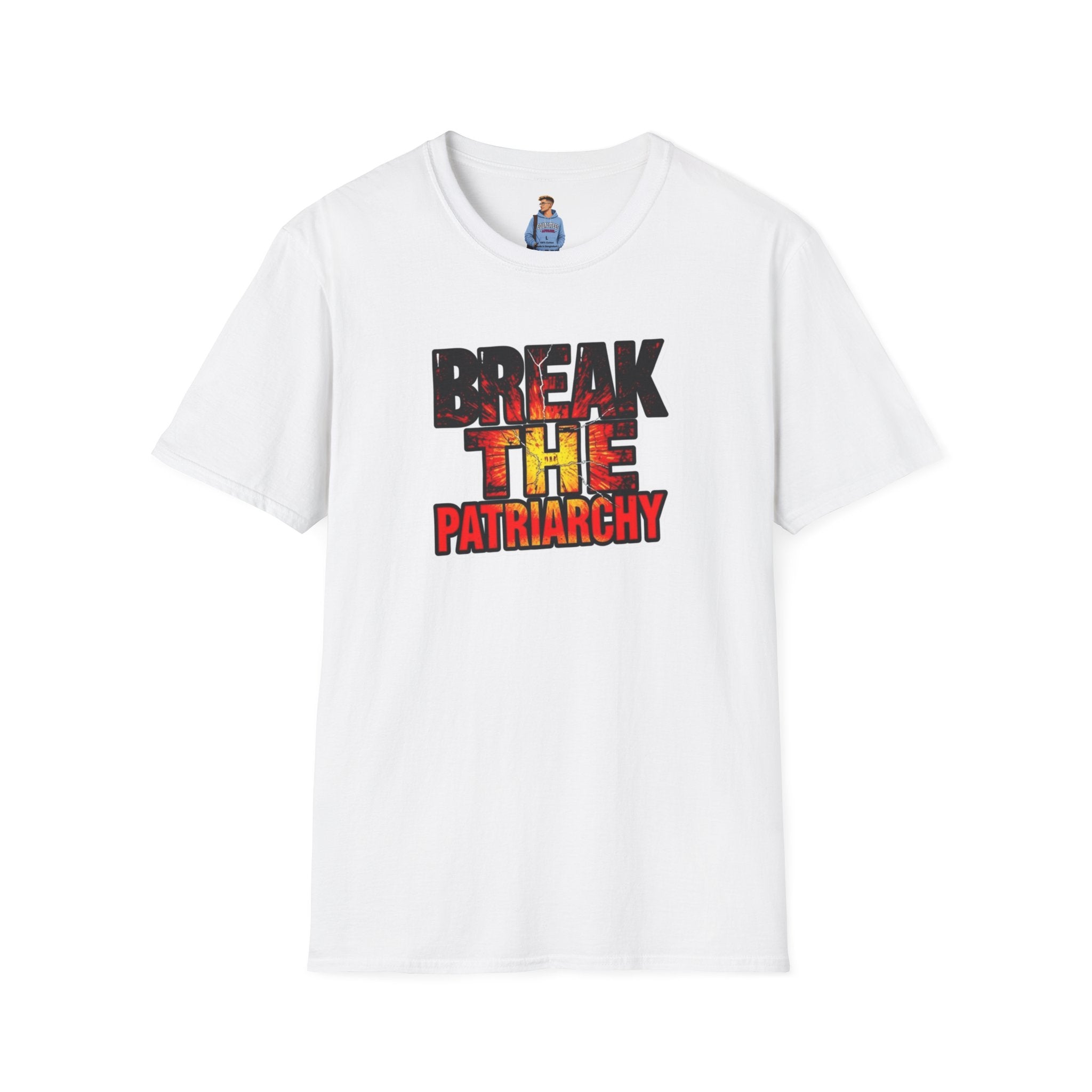 Camiseta unisex de estilo suave "Romper el patriarcado": prendas de empoderamiento para el cambio social