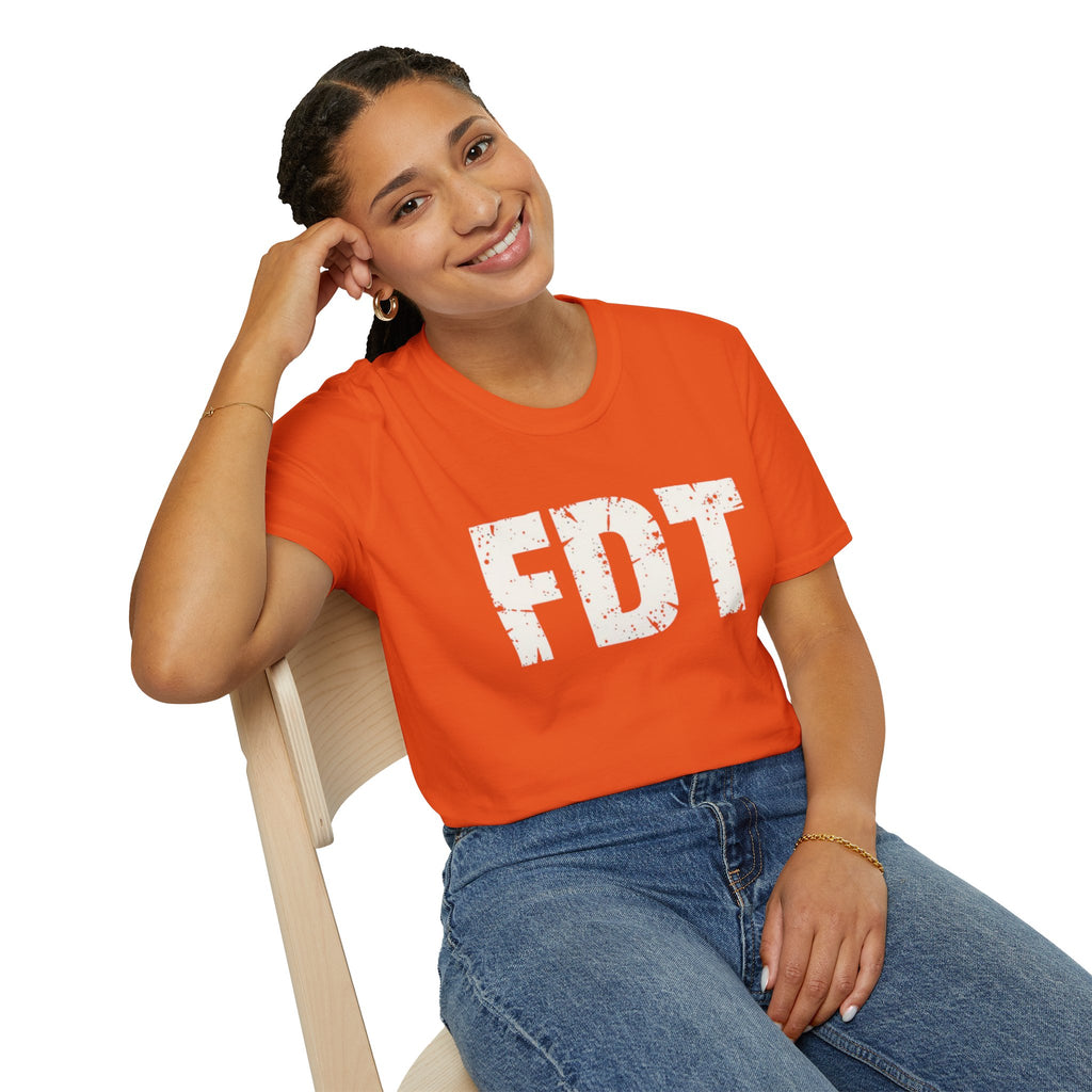FDT Political Protest Distressed Graphic T-Shirt