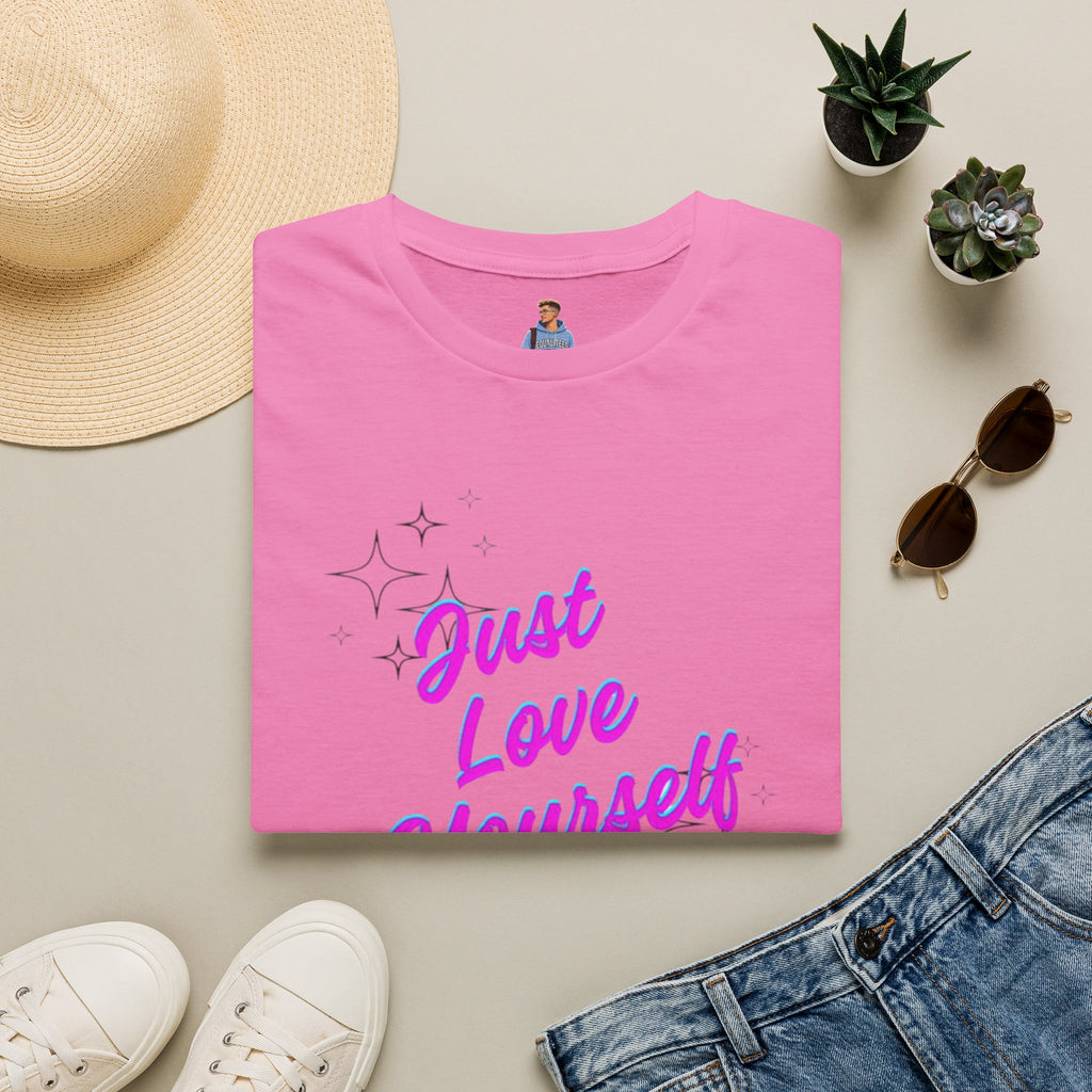 Camiseta unisex de estilo suave "Just Love Yourself": camiseta motivacional para el amor propio
