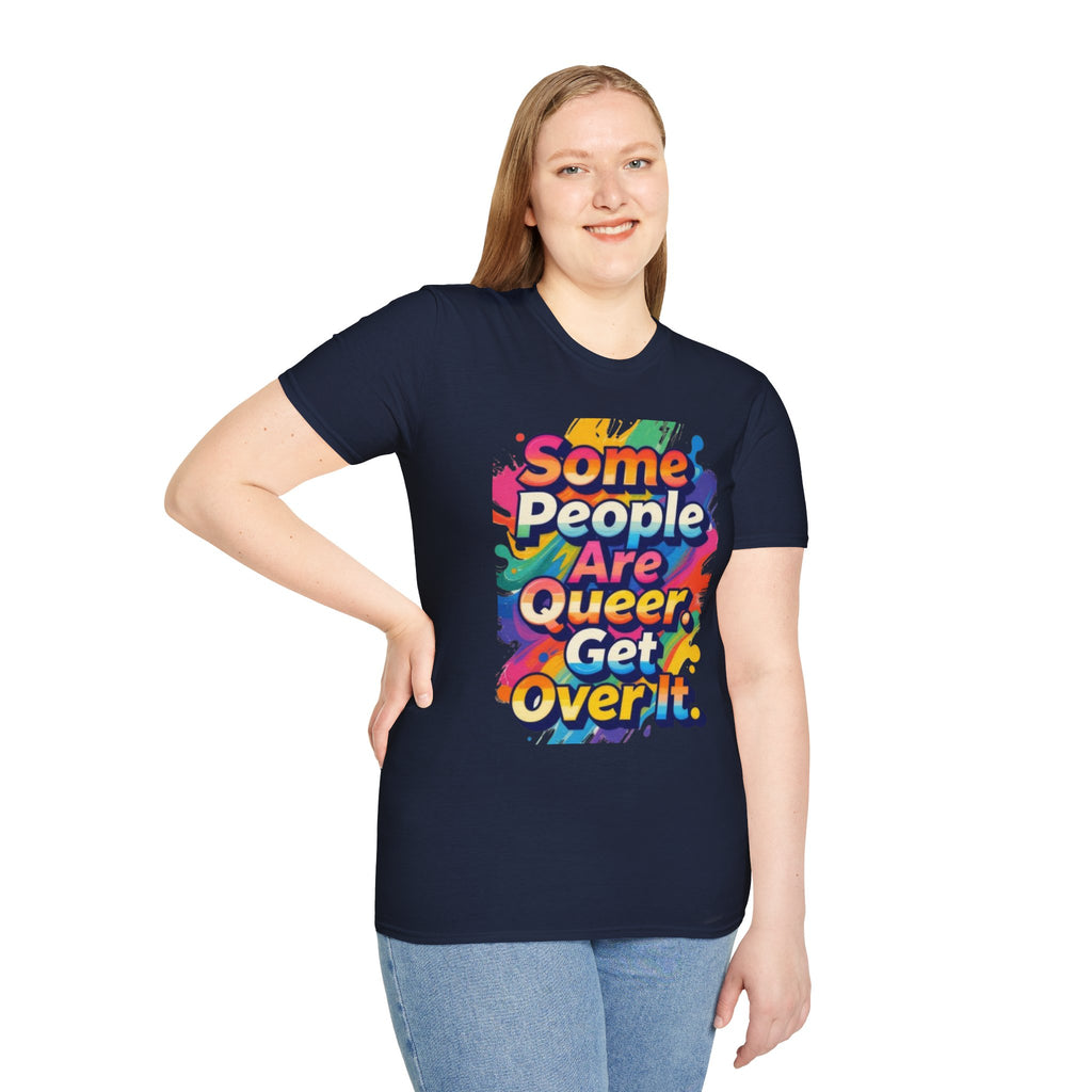 Some People Are Queer T-Shirt Rainbow Graphic