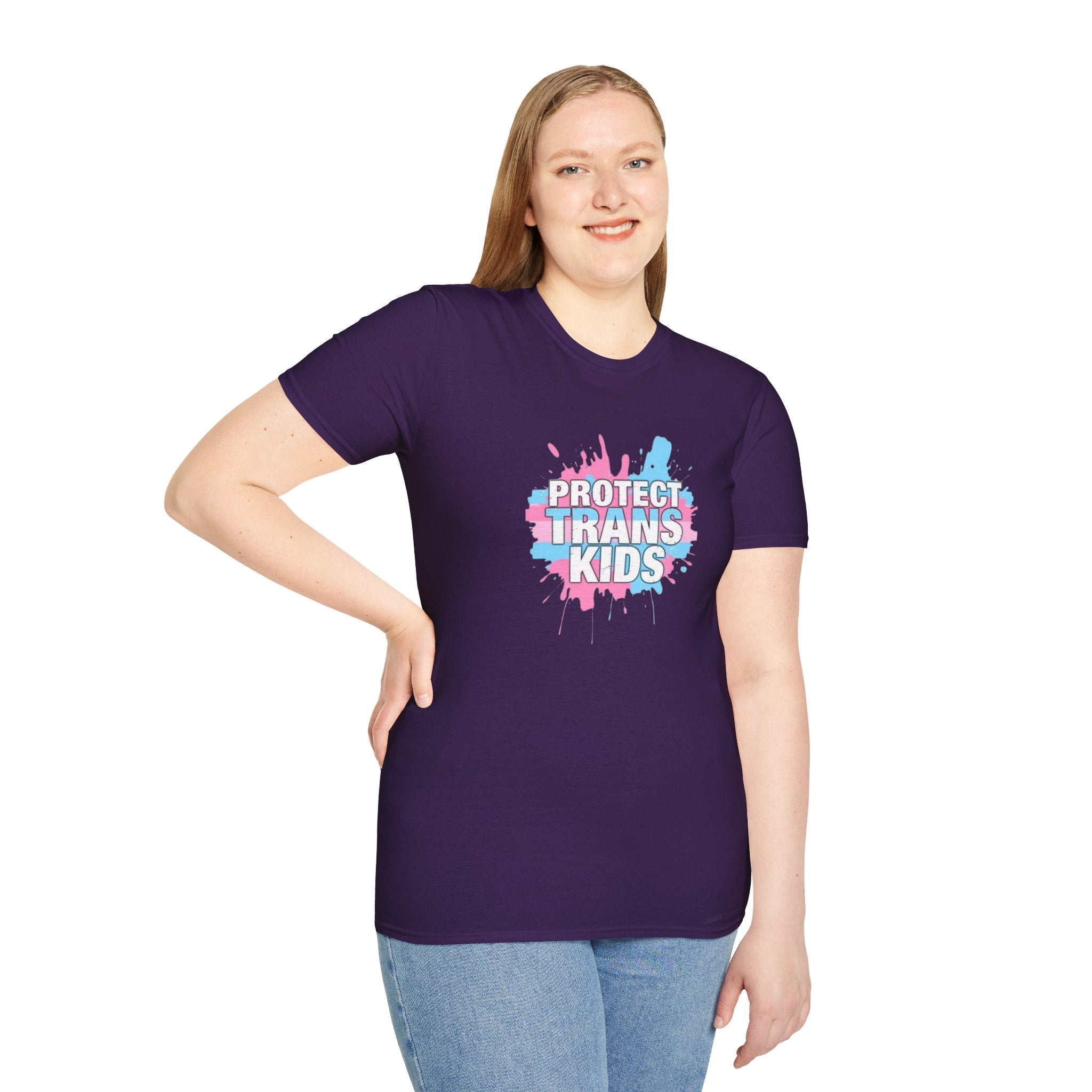 Camiseta unisex infantil "Protect Trans" - Ropa de apoyo LGBTQ+