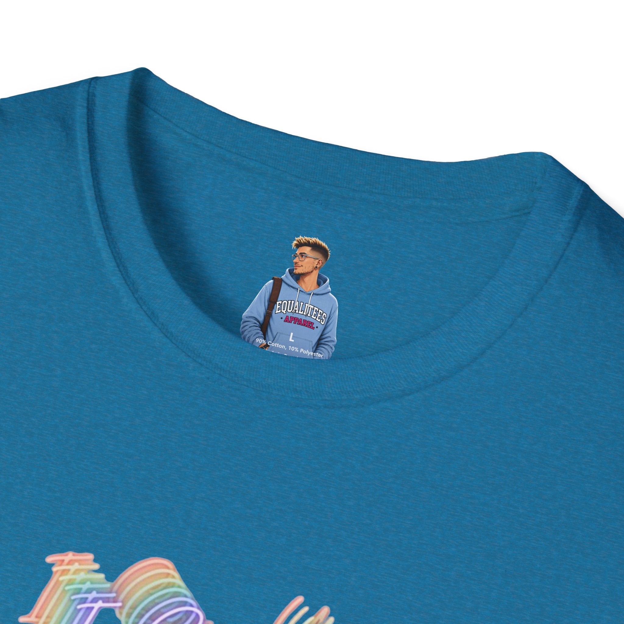 I See You Unisex Softstyle T-Shirt - Colorful Wave Design for LGBTQ+ Visibility