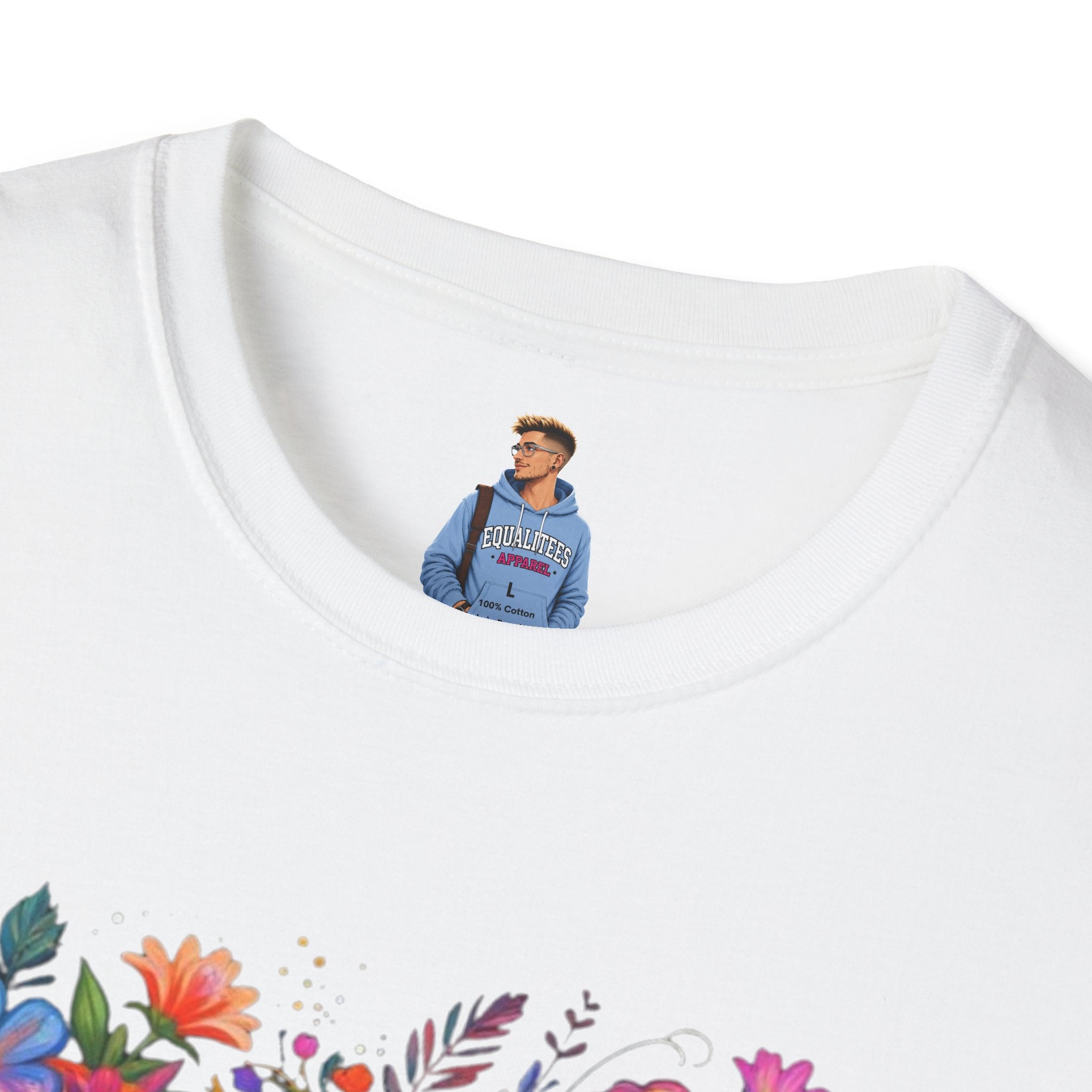 Floral 'FTP' Graphic T-Shirt