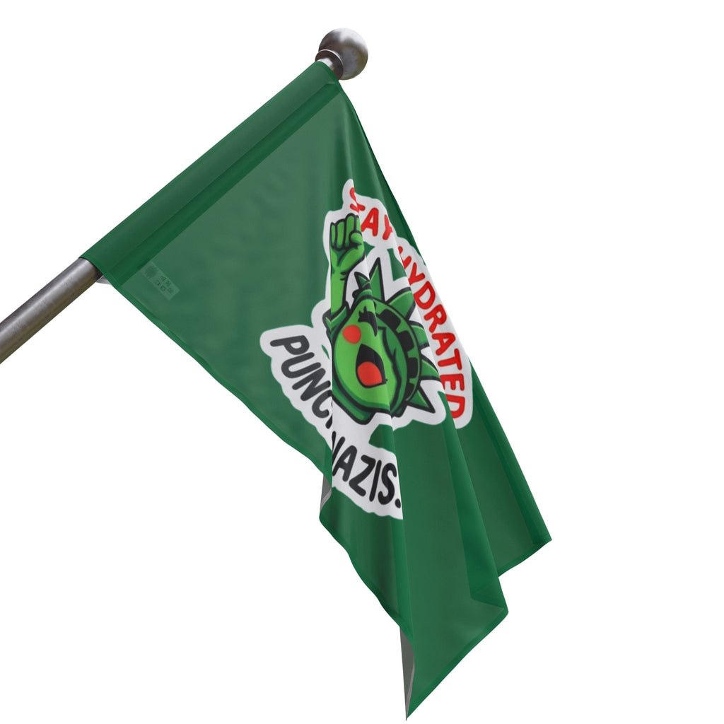 Stay Hydrated, Punch Nazis! - Protest Flag - EqualiTees.Me